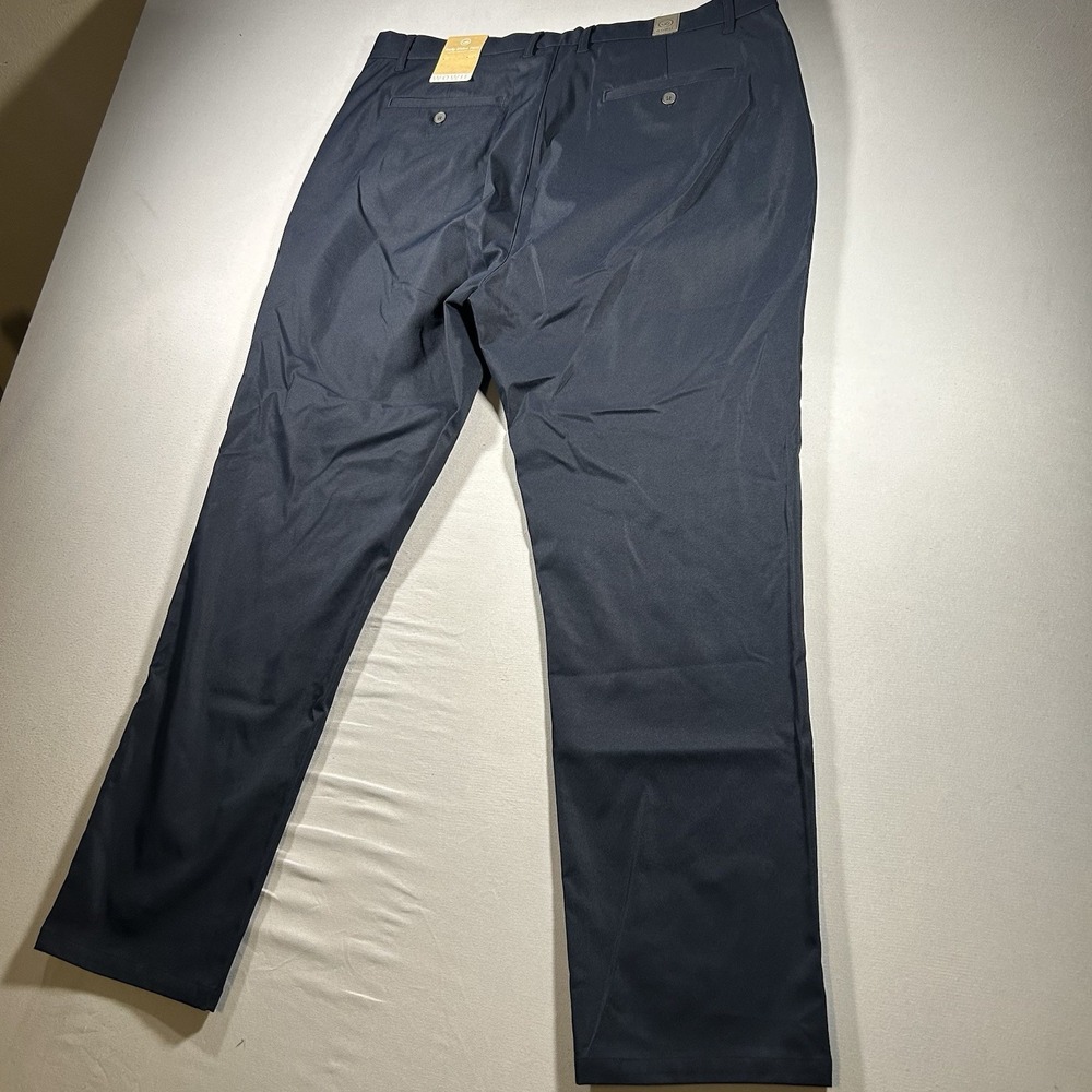 Wowie Pants Mens 36x32 Blue Stretch Chino Travel Tech Golf Performance Pants - Picture 7 of 12